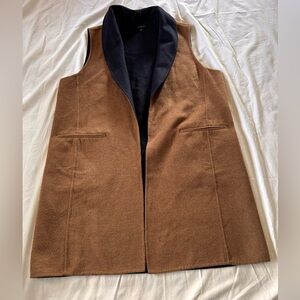Talbot’s Brown Sleeveless Wool-Blend Vest